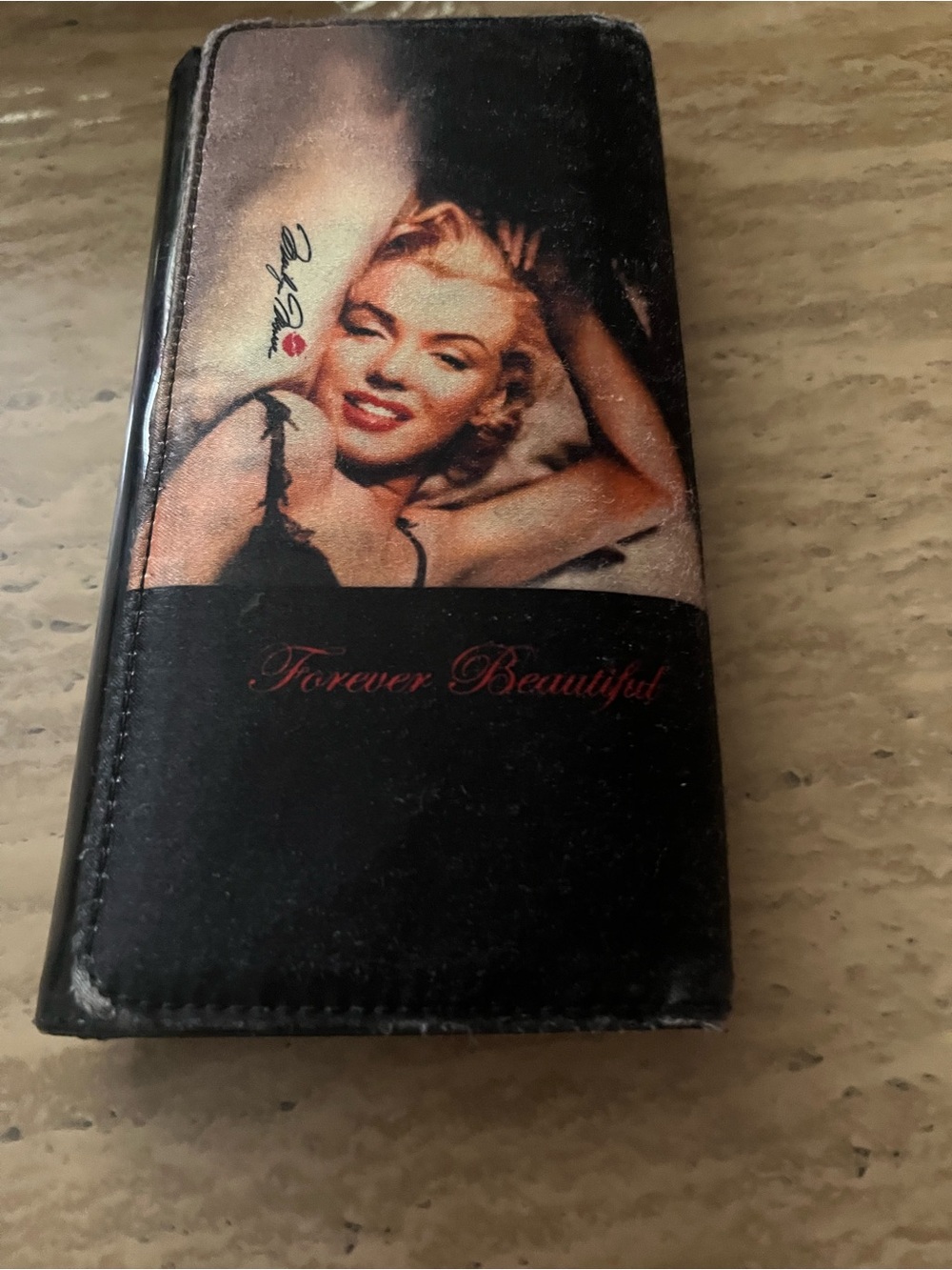 Forever Beautiful Black Women's Wallet - Classic Printed Design